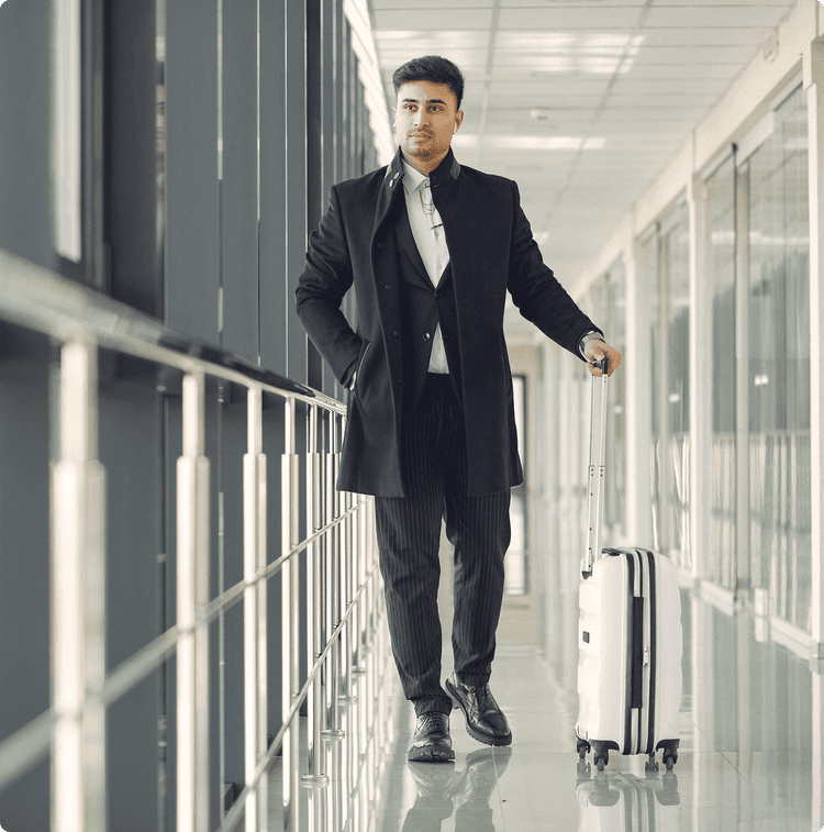 men in airport