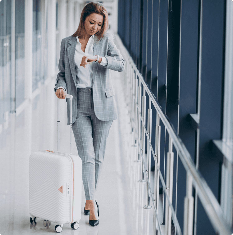 woman in airport